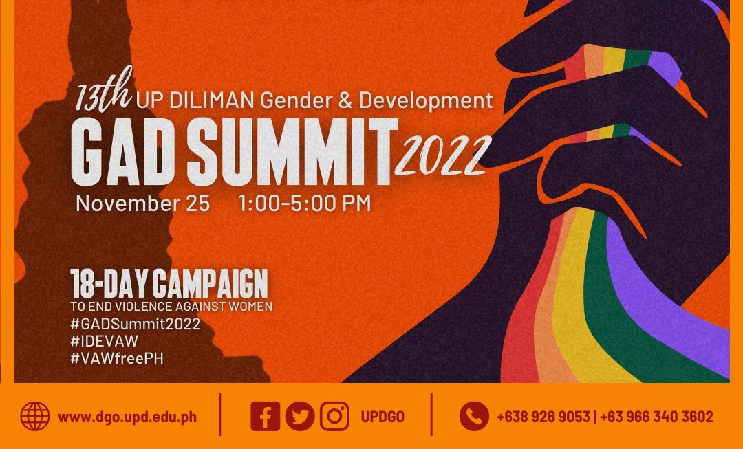 13th UPD Gender and Development (GAD) Summit 2022