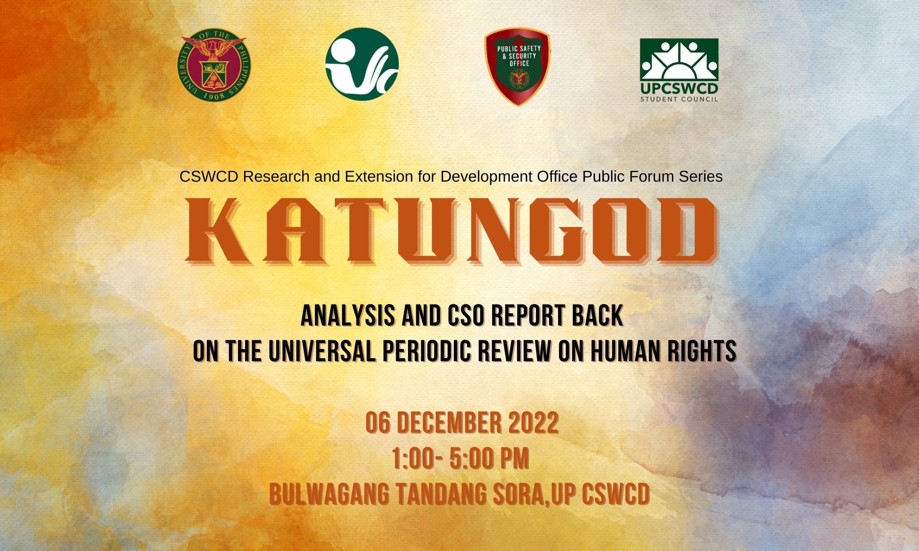 Katungod (Human Rights): Analysis and CSO Report Back on the Universal Periodic Review on Human Rights