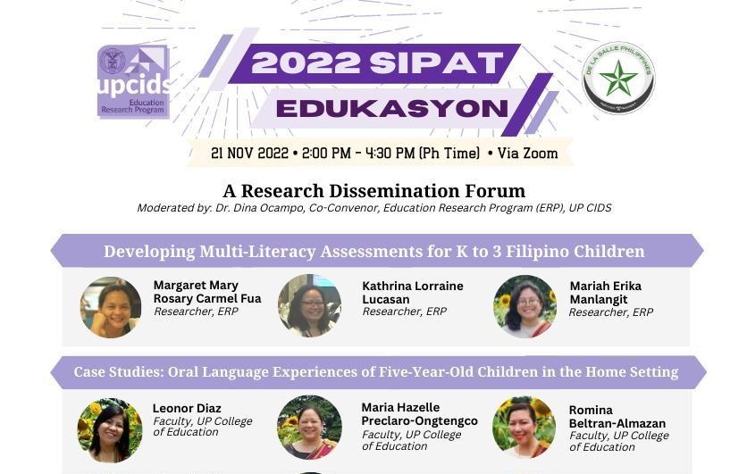 Sipat Edukasyon 2022: A Research Dissemination Forum