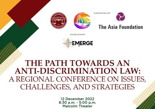 The Path Towards an Anti-Discrimination Law: A Regional Conference on Issues, Challenges, and Strategies