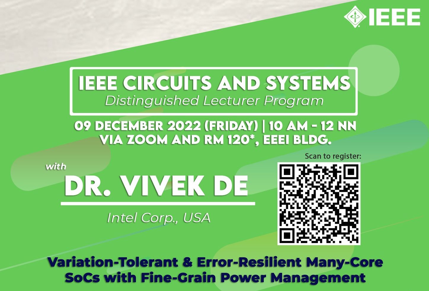 Variation-Tolerant and Error-Resilient Many-Core SoCs with Fine-Grain Power Management