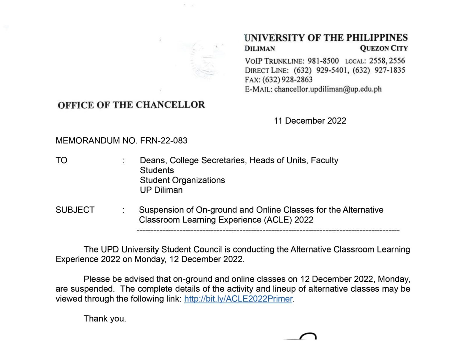 Memorandum No. LMTB-22-07: UP Vehicle Sticker for Academic Year 2022 ...