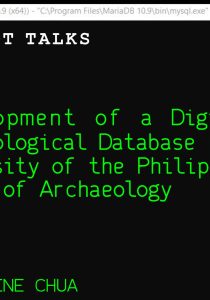 Binalot Talks: Development of a Digital Archaeological Database for the UP Diliman School Archaeology (SA)