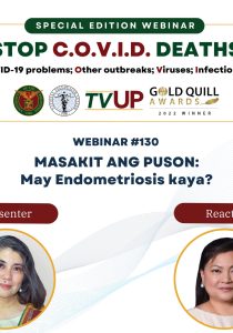 Stop COVID Deaths Webinar: Masakit ang Puson: May Endometriosis kaya?