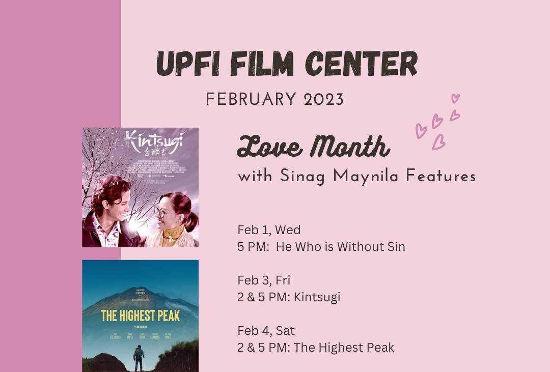 UPFI Film Center Love Month with Sinag Maynila Features