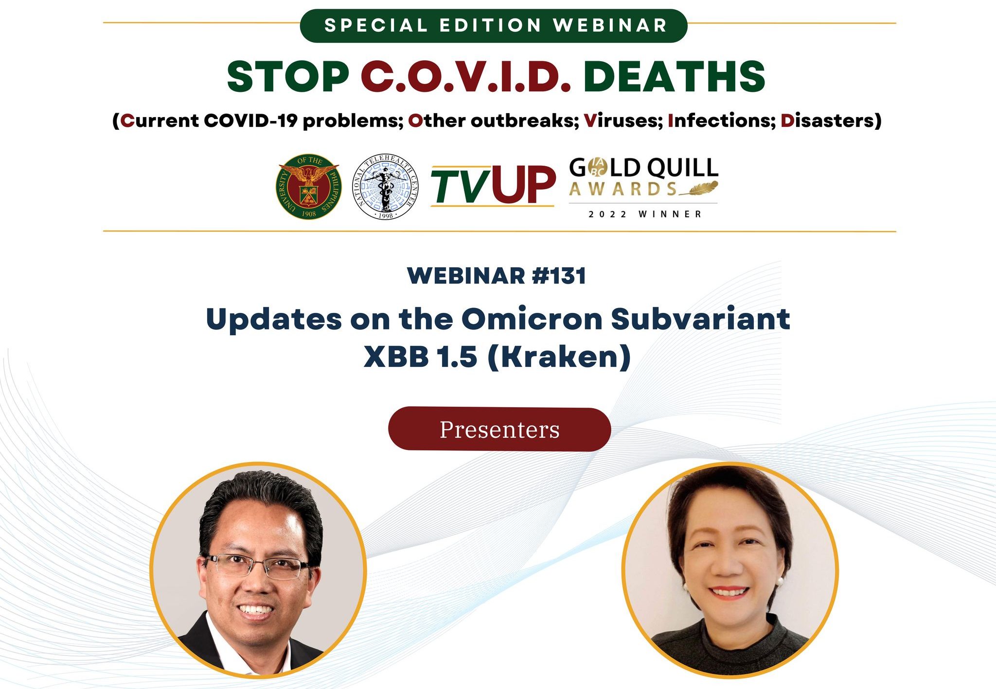 Stop COVID Deaths Webinar: Updates on the Omicron Subvariant XBB 1.5 (Kraken)