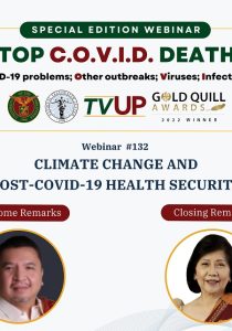 Stop COVID Deaths Webinar: Climate Change and Post-COVID-19 Health Security