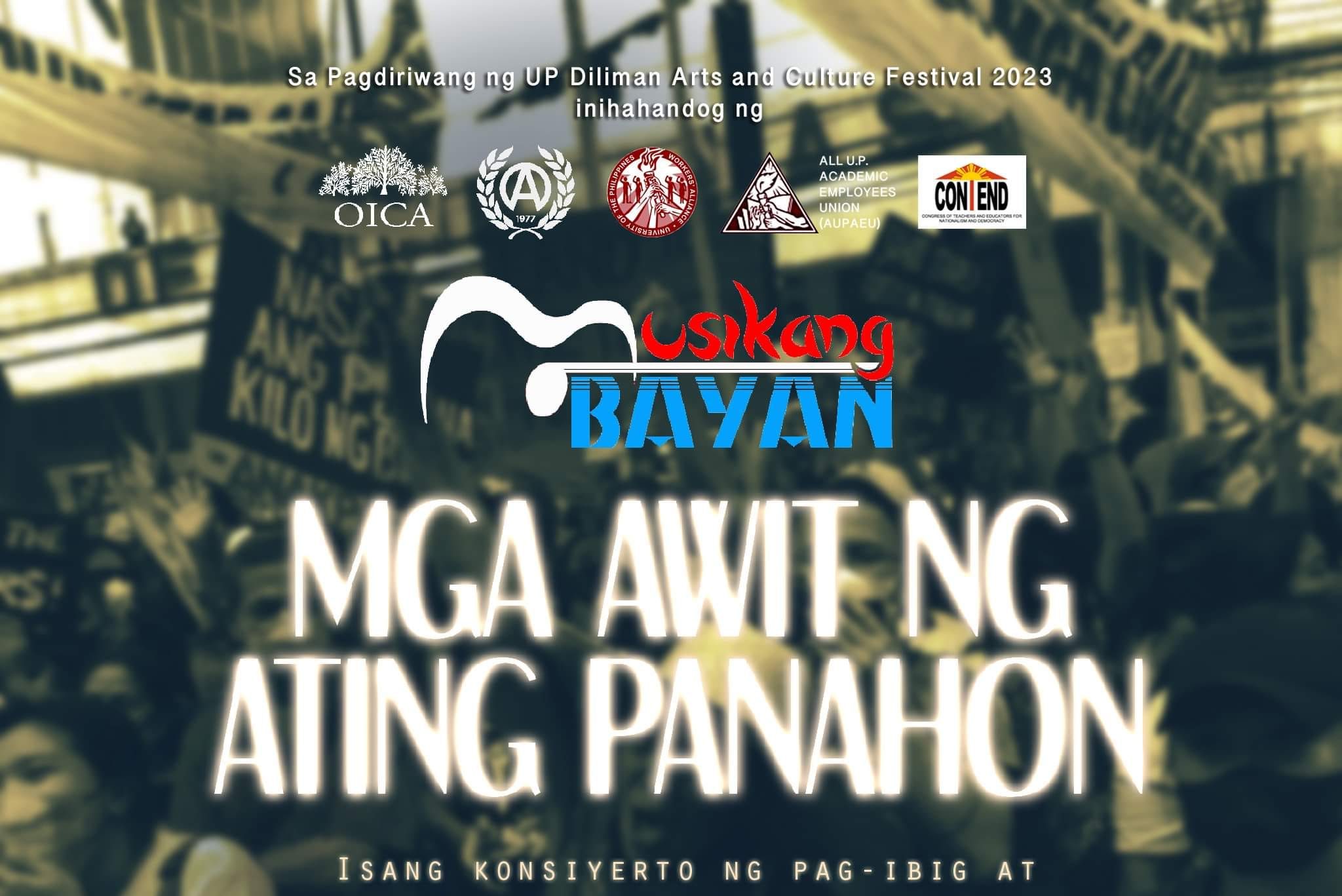 Musikang Bayan: Mga Awit ng Ating Panahon - University of the