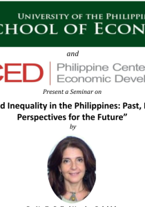 Poverty and Inequality in the Philippines: Past, Present, and Perspectives for the Future