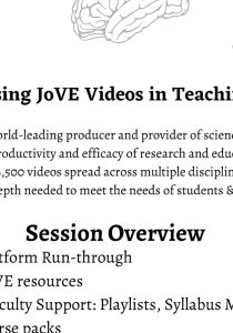 JoVE Refresher Webinar