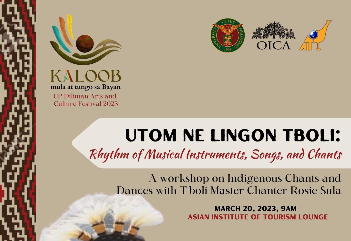 Utom ne Lingon T’boli: Rhythm of Musical Instruments, Songs, and Chants