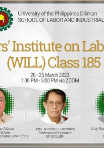 Workers’ Institute on Labor Laws Class 185