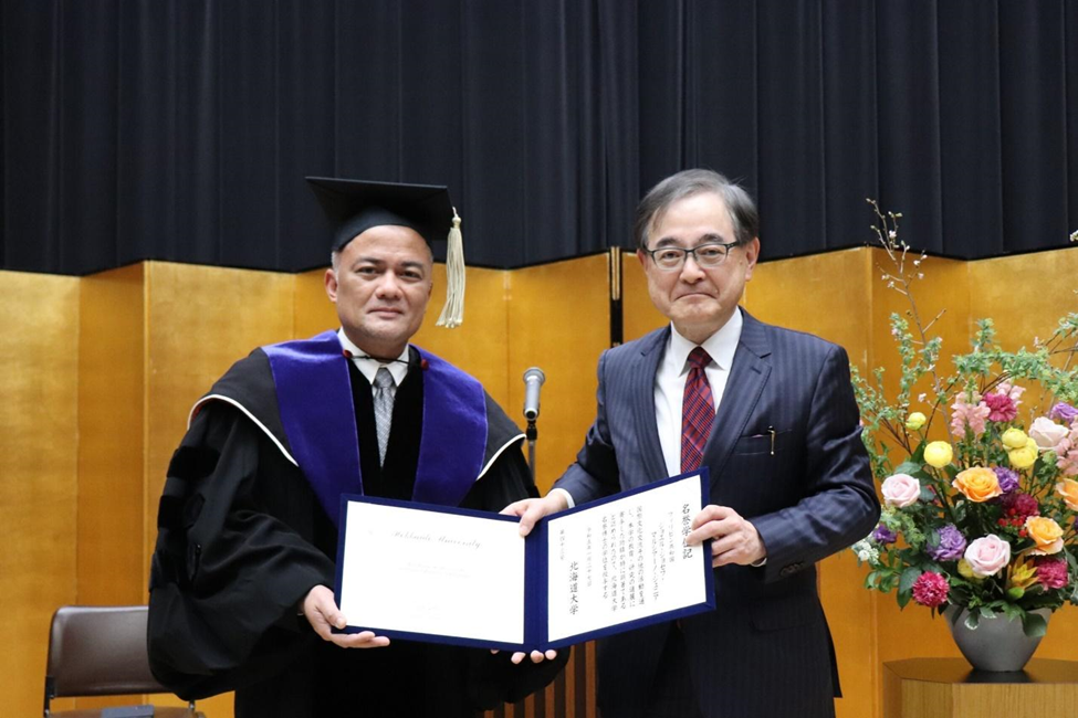 Marciano conferred Hokudai s honorary degree University of the