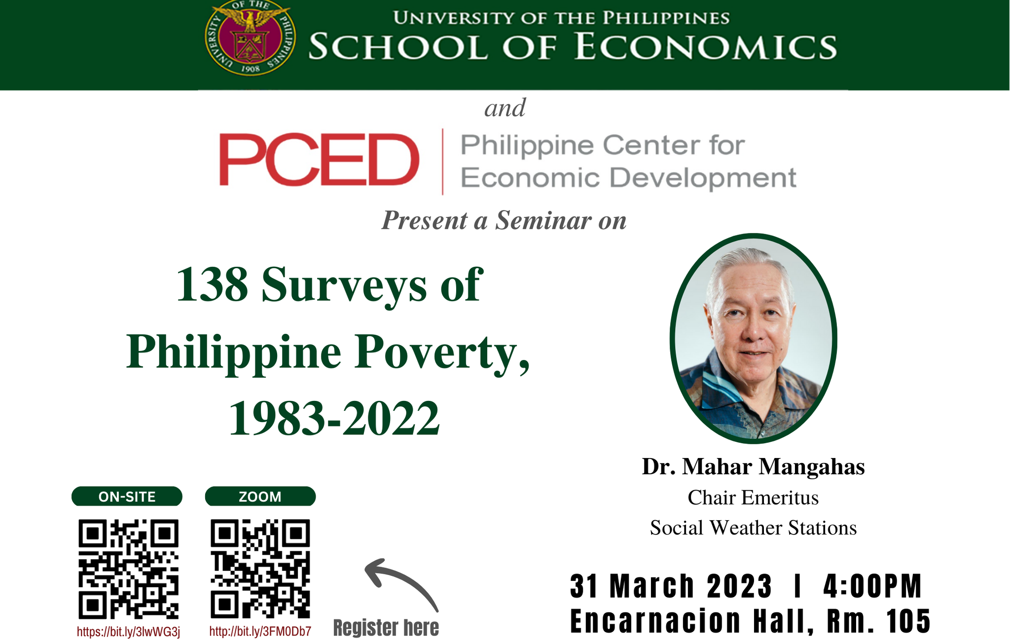 UPSE-PCED Seminar: 138 Surveys of Poverty, 1983-2022