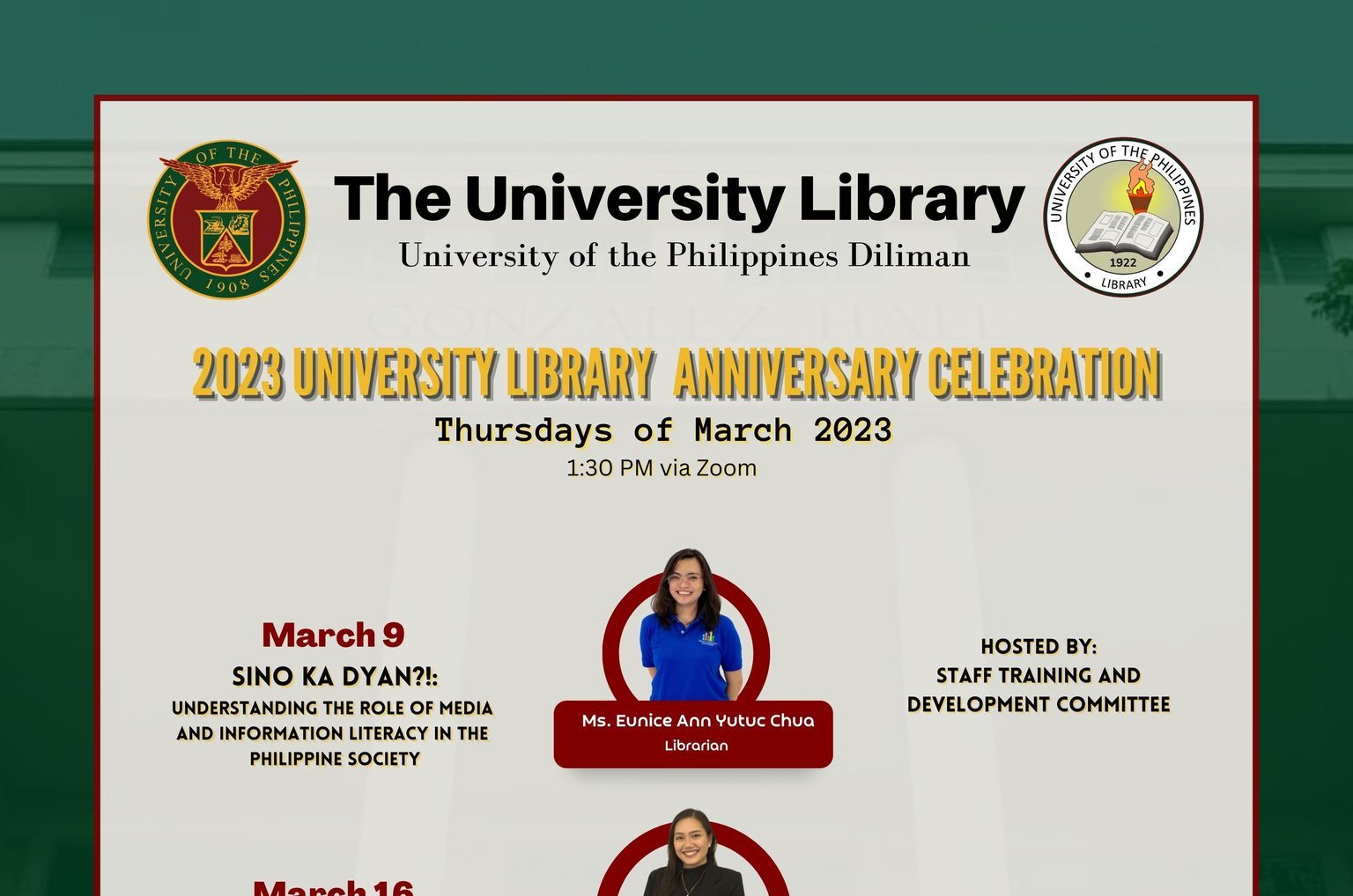 2023 University Library Anniversary Lecture Series