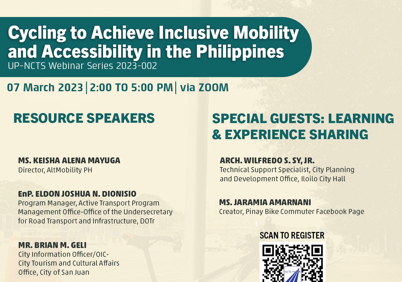 Cycling to Achieve Inclusive Mobility and Accessibility in the Philippines