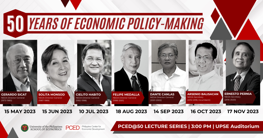 PCED@50 Lecture Series: 50 Years of Economic Policy-making