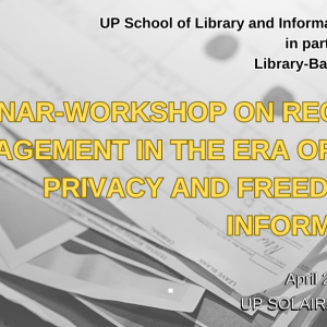 Seminar-Workshop on Records Management in the Era of Data Privacy and Freedom of Information