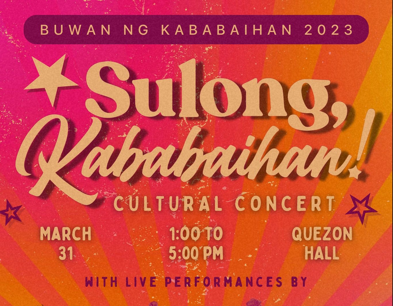 Sulong Kababaihan! Cultural Concert