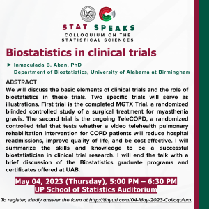 Biostatistics In Clinical Trials