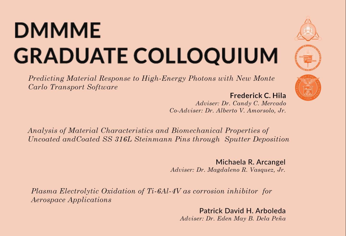 DMMME Graduate Colloquium