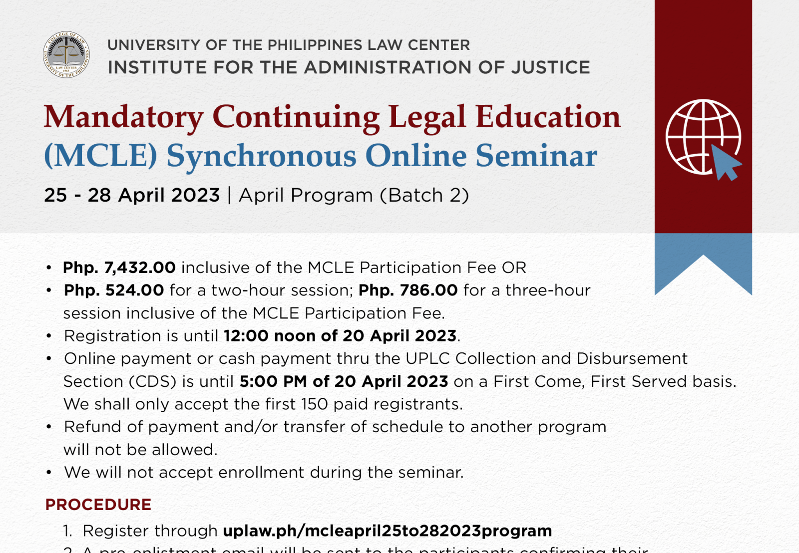 Mandatory Continuing Legal Education Synchronous Online Seminar ...