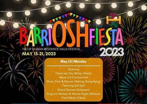 BarriOSHFiesta 2023: The UP Diliman Residence Halls Festival