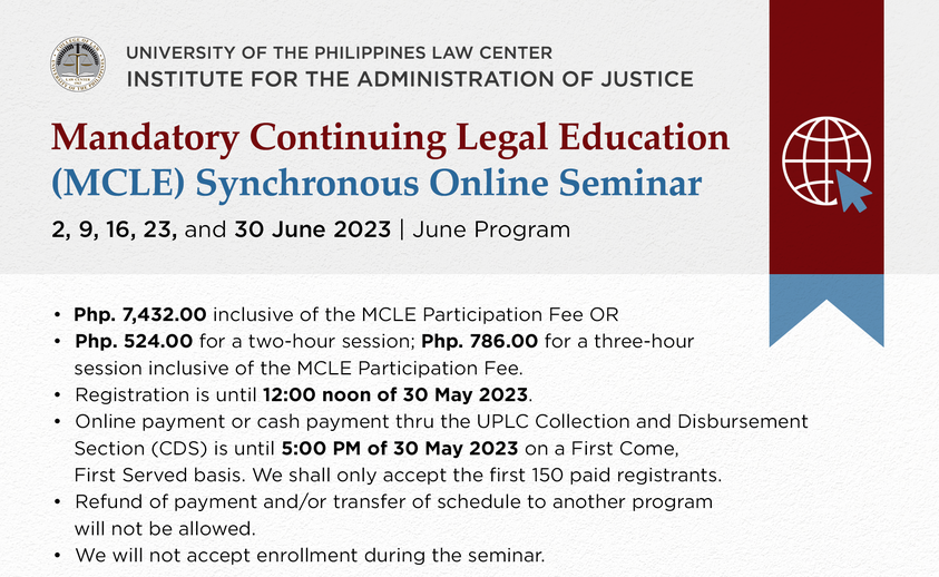 Mandatory Continuing Legal Education Synchronous Online Seminar