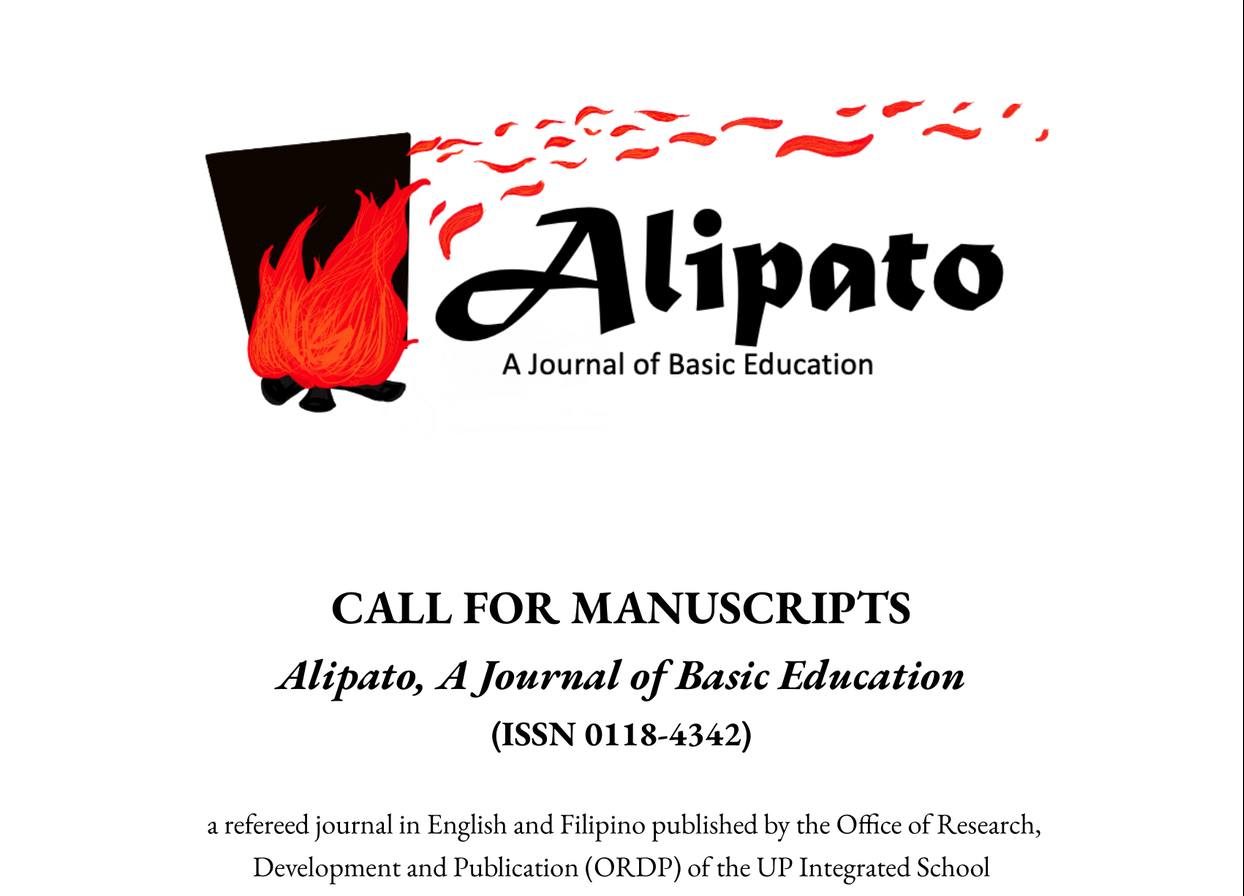 Call for Manuscripts: Alipato: A Journal of Basic Education
