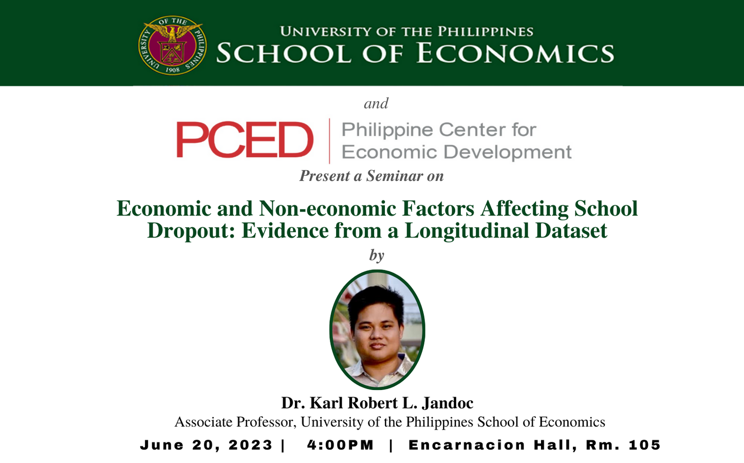 Economic and and Non-Economic Factors Affecting School Dropout: Evidence From a Longitudinal Dataset