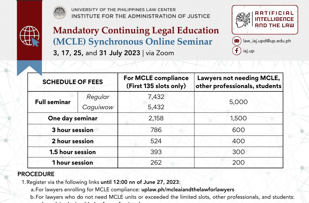 Mandatory Continuing Legal Education Synchronous Online Seminar