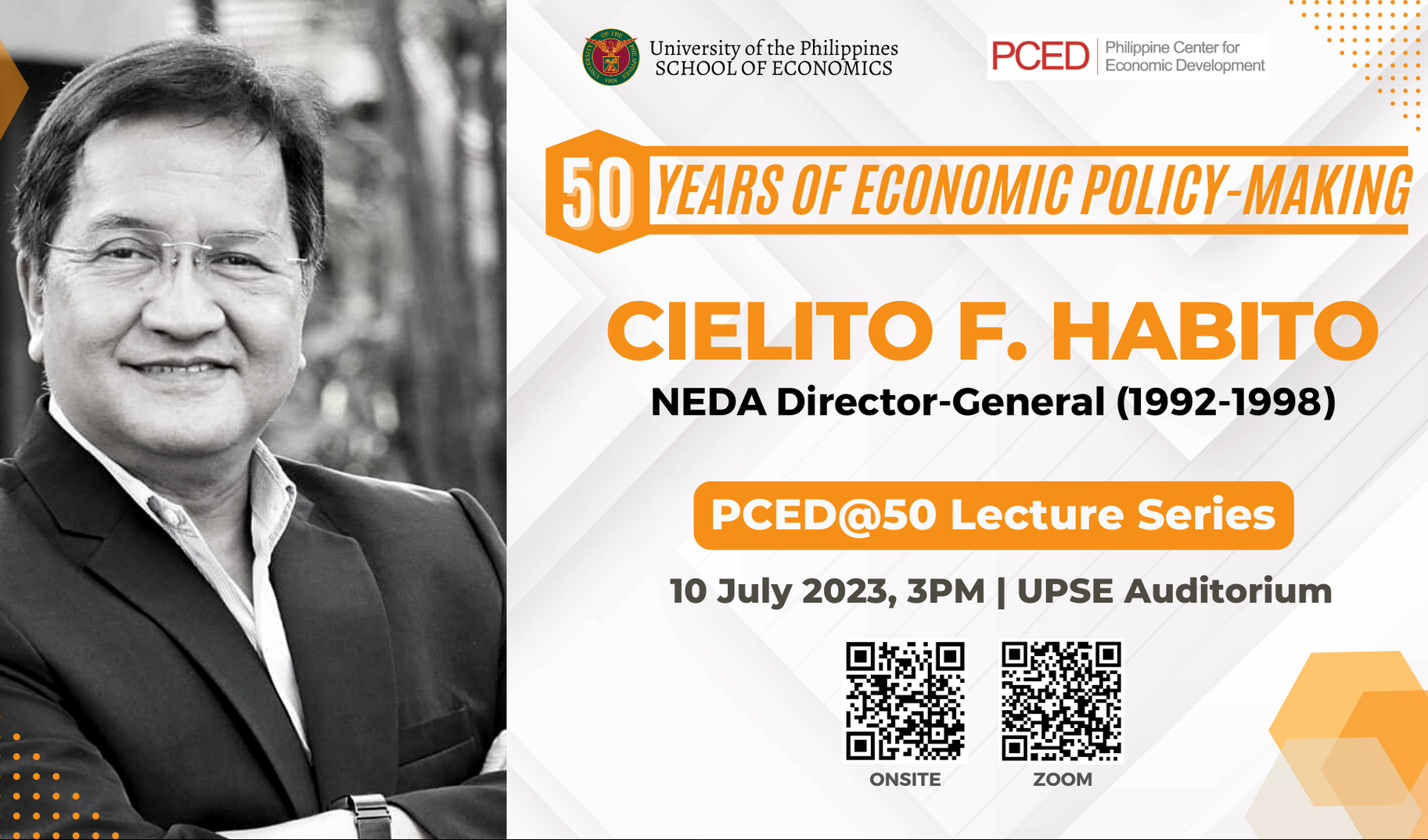 PCED@50 Lecture Series: 50 Years of Economic Policy-making