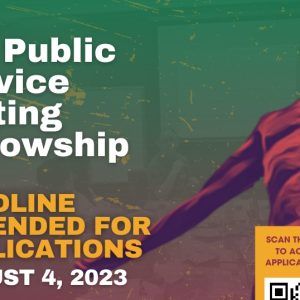 Call for Applications: 4th Public Service Writing Fellowship