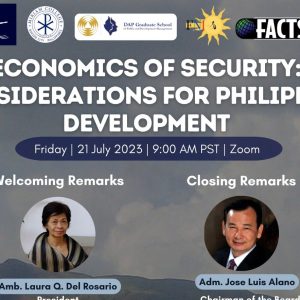 Economics of Security: Considerations for Philippine Development