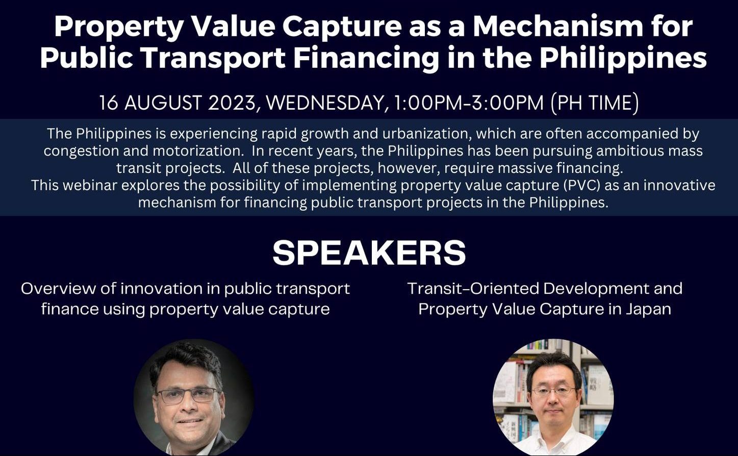 Property Value Capture as a Mechanism for Public Transport Financing in the Philippines