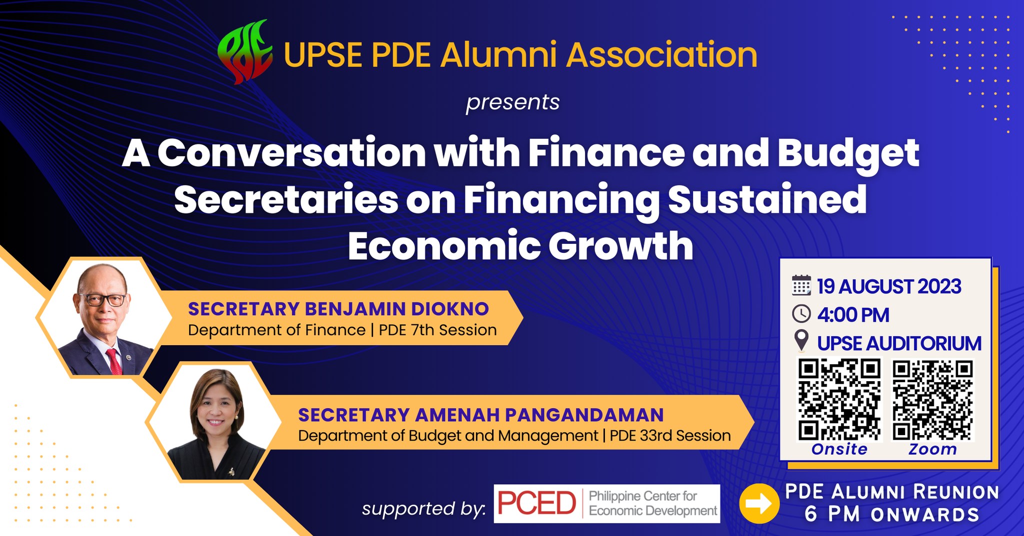 A Conversation with Finance and Budget Secretaries on Financing Sustained Economic Growth