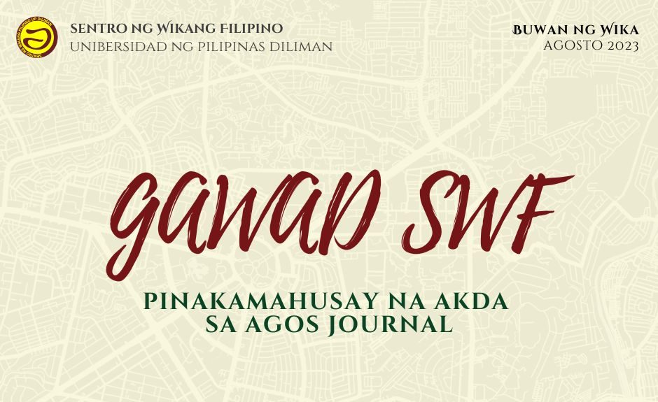 Gawad SWF para sa Pinakamahusay na Akda sa Agos Journa