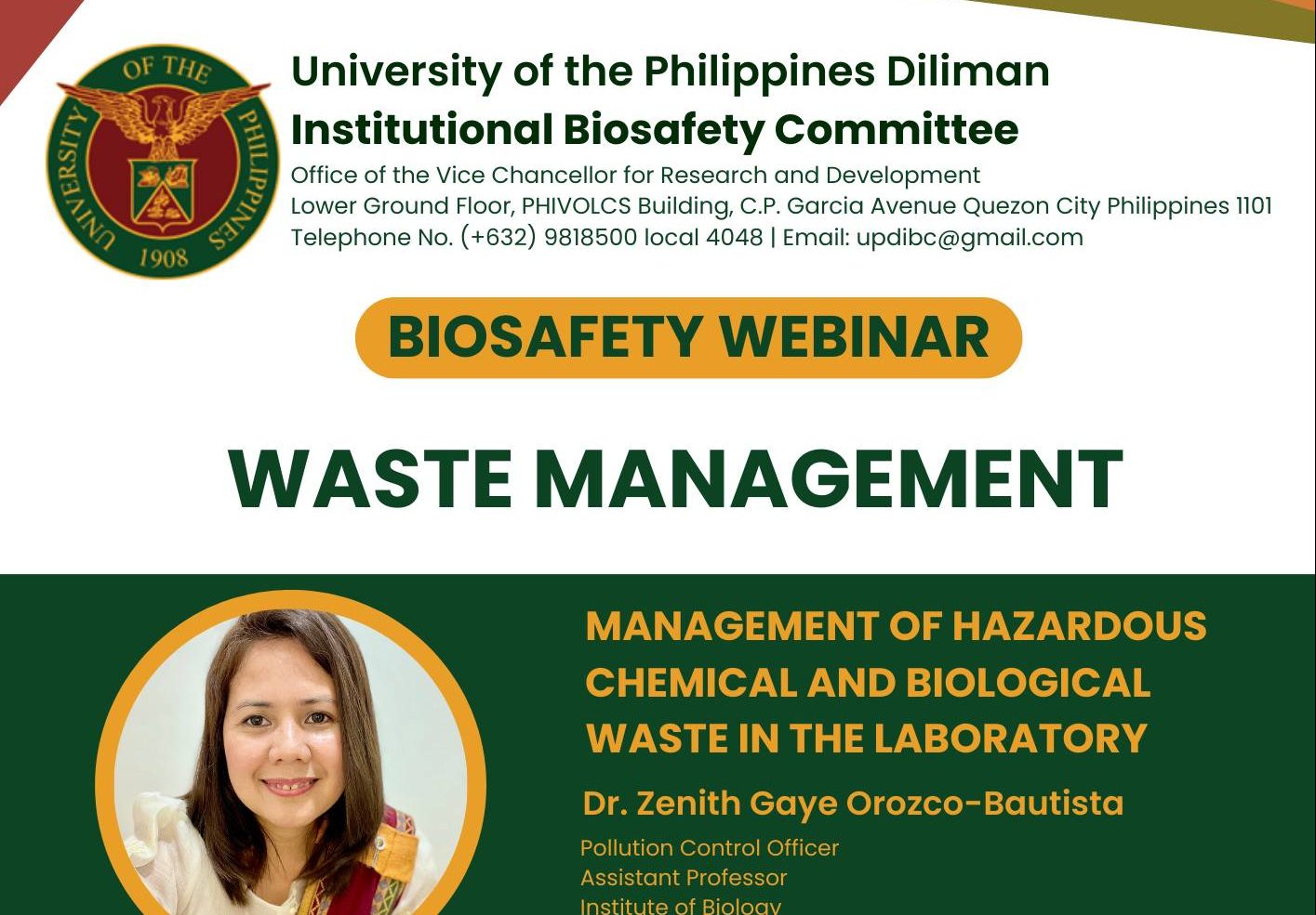 Management of Hazardous Chemical and Biological Waste in the Laboratory