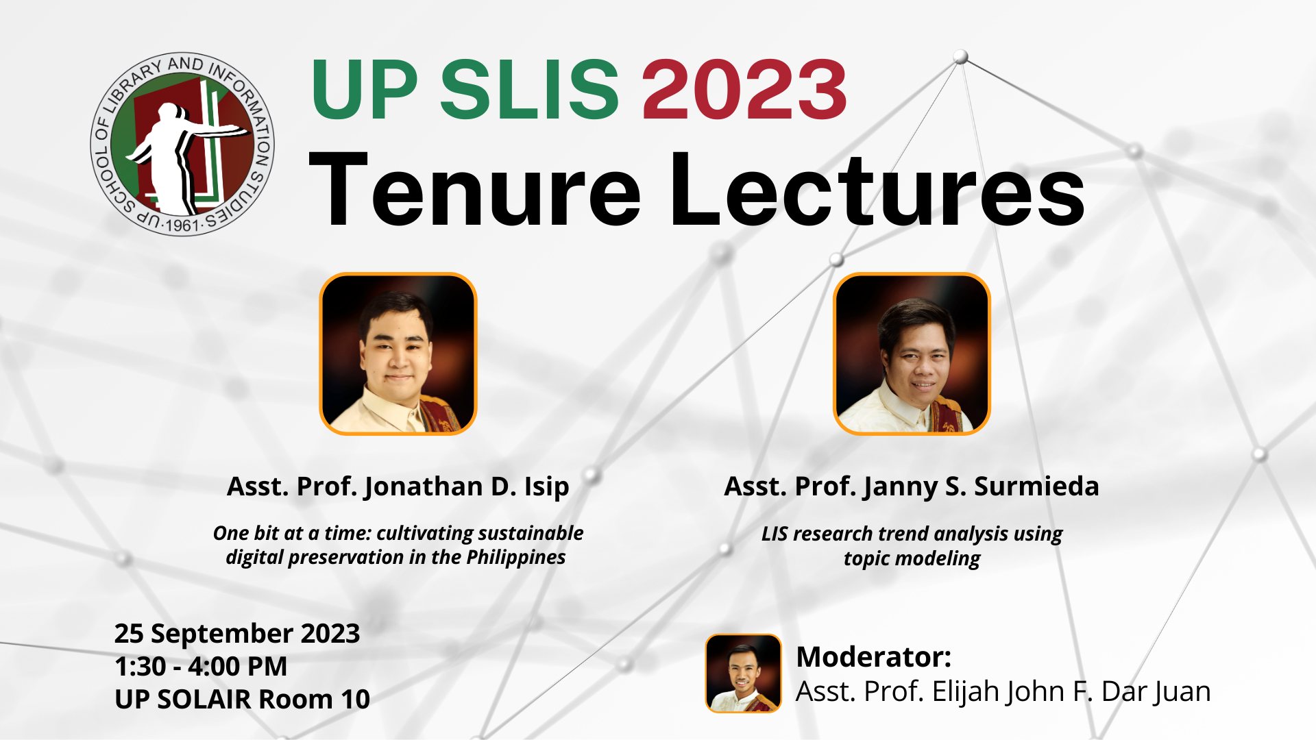 2023 UP SLIS Tenure Lectures