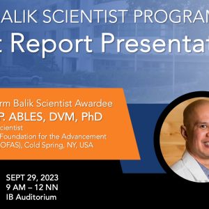 Balik Scientist Program Exit Report Presentation