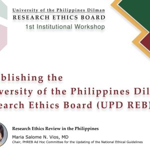 Establishing the UPD Research Ethics Board