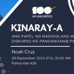 Kinaray-a: Ang Papel ng Masisiglang Wika sa Diskurso ng Panganganib Pangwika