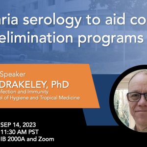 IB Seminar: Malaria Serology to Aid Control and Elimination Programs