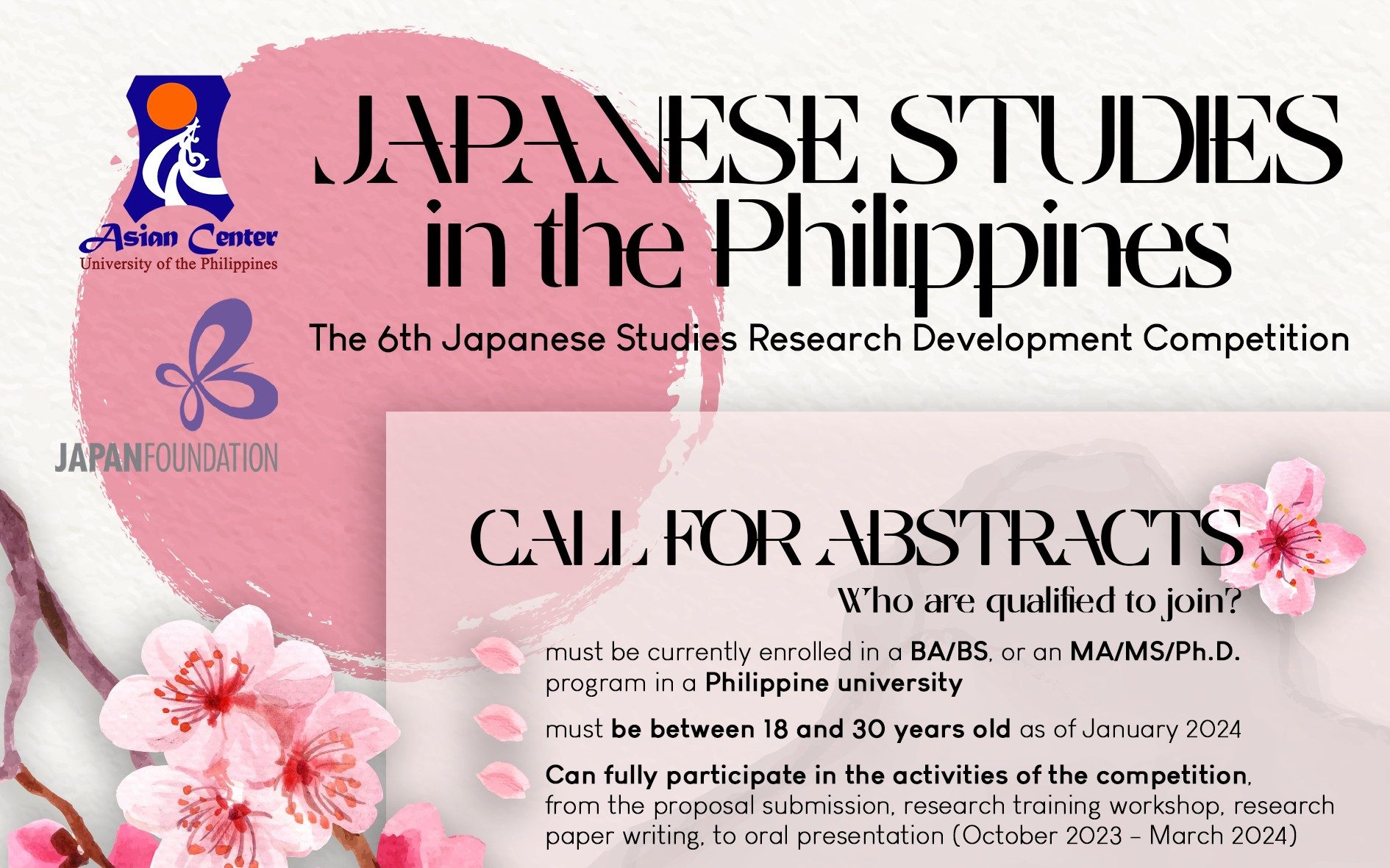 Call for Abstracts: The 6th Japanese Studies Research Development Competition