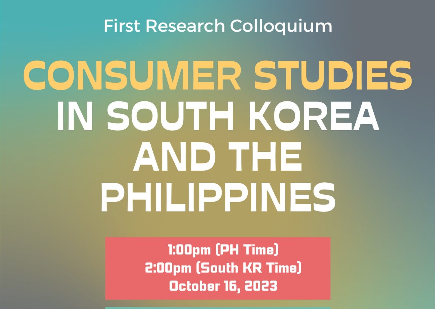 Consumer Studies in South Korea and the Philippines