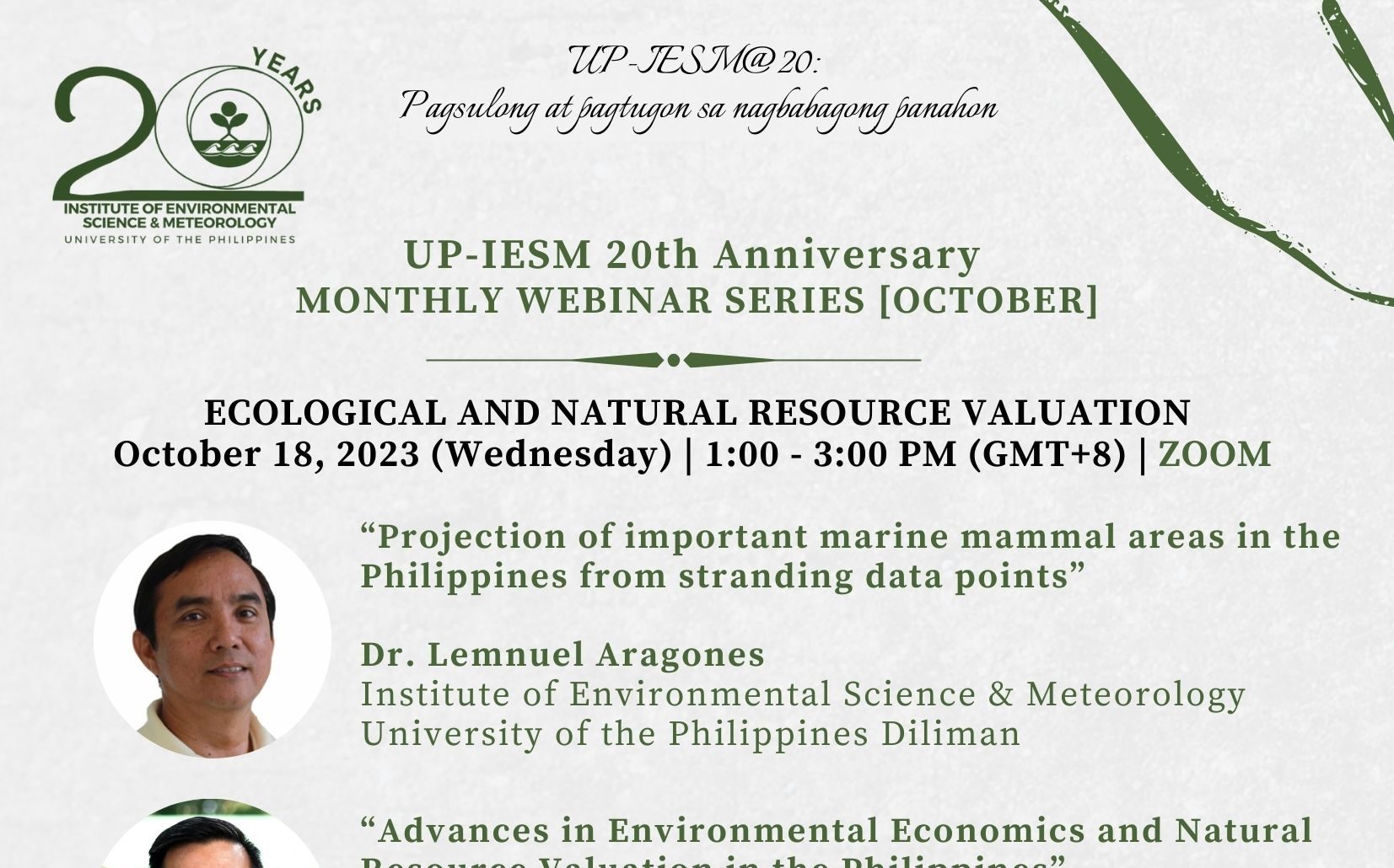 IESM@20: Monthly Webinar Series