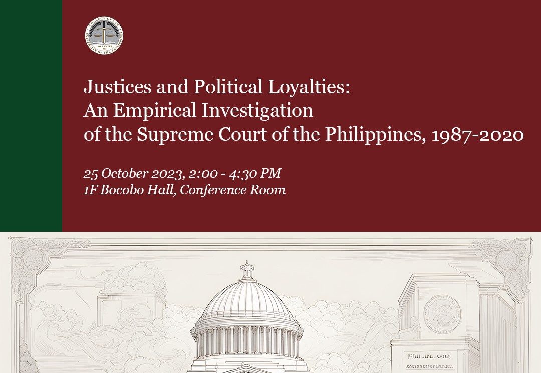 Justices and Political Loyalties: An Empirical Investigation of the Supreme Court of the Philippines, 1987–2020