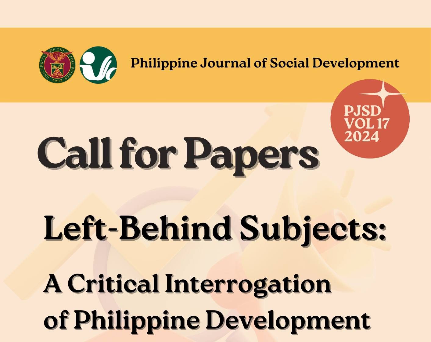 Call for Papers: Philippine Journal of Social Development, Volume 17, 2024