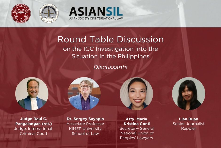 Roundtable Discussion on the International Criminal Court Investigation Into the Situation in the Philippines