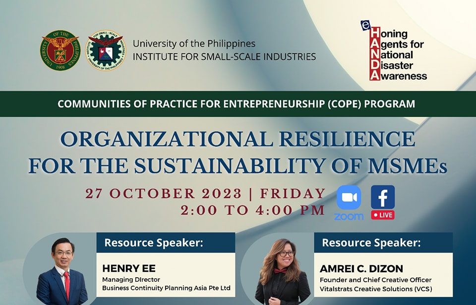 Organizational Resilience for the Sustainability of MSMEs